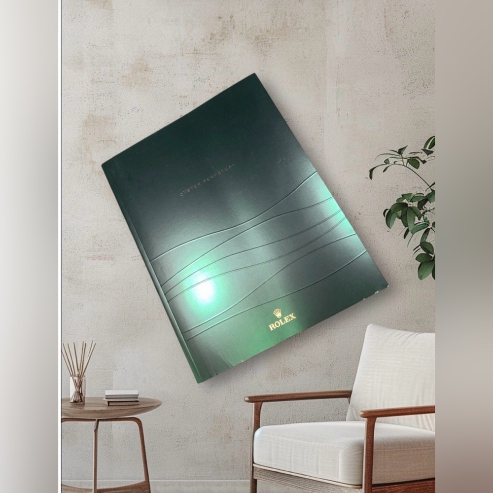 Authentic 2011 Rolex Oyster Perpetual Caralogue - Green Wave Luxe!